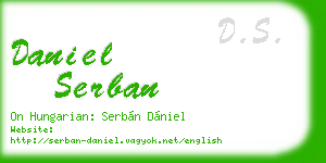daniel serban business card